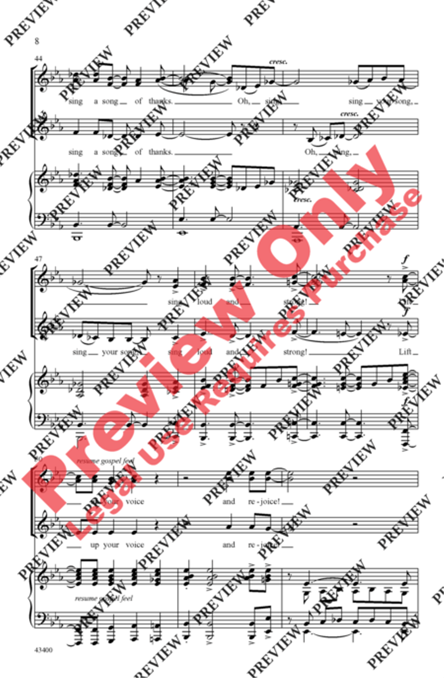 Lift Up Your Voice! Lift Up Your Voice! Women's Choir scores gallery preview page 7