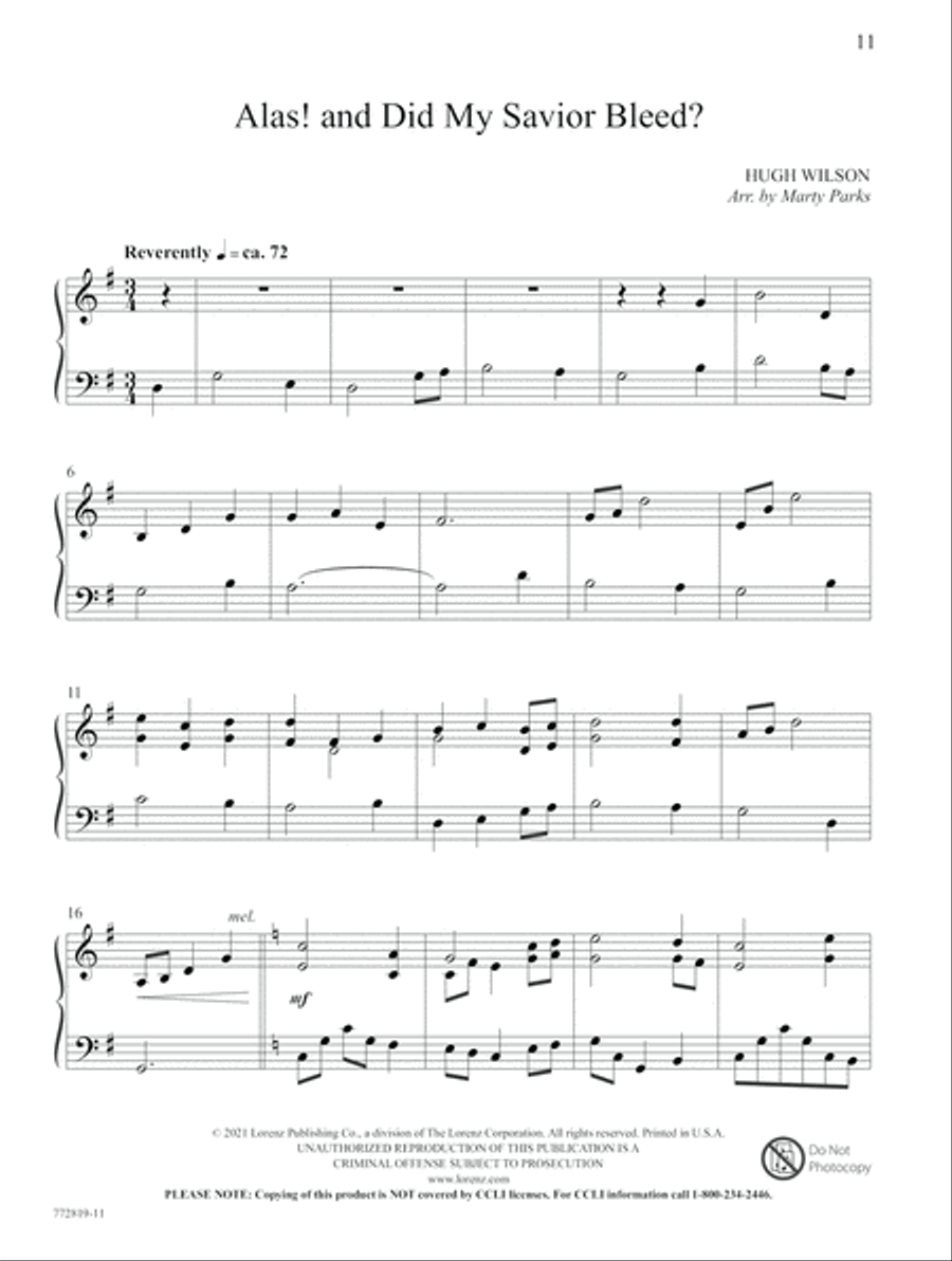 Measureless the Love of God Piano Solo scores gallery preview page 6