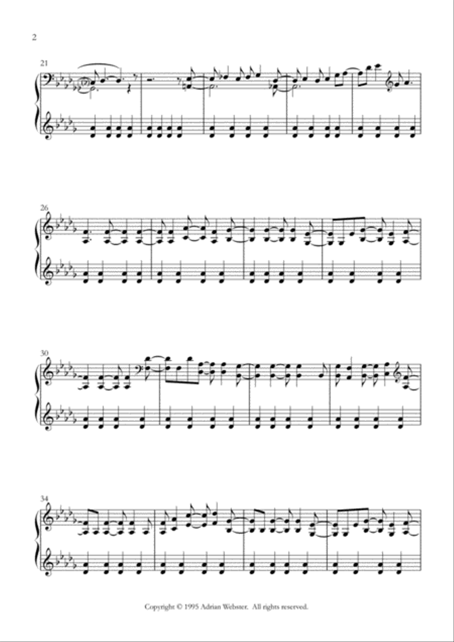 Comfort Women - CrusaderBeach - Beautiful Reflective Piano Solo Piano Solo scores gallery preview page 2