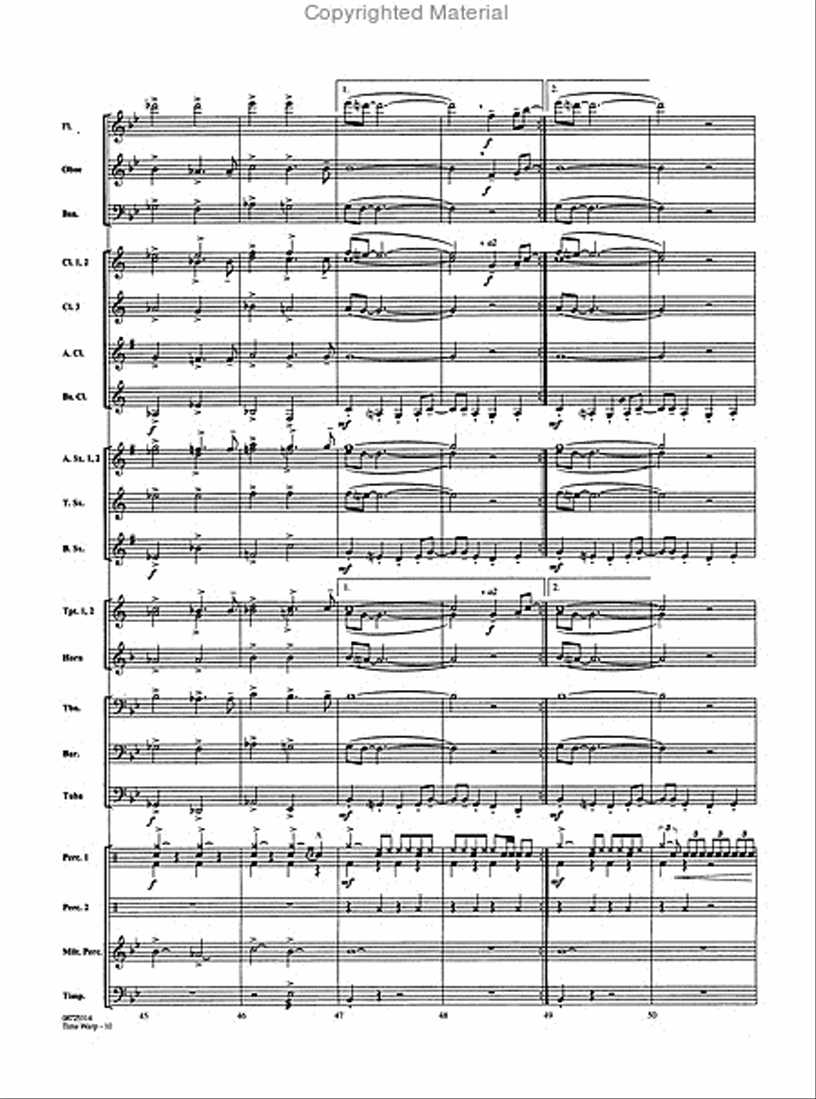 Time Warp (from The Rocky Horror Picture Show) Concert Band scores gallery preview page 3