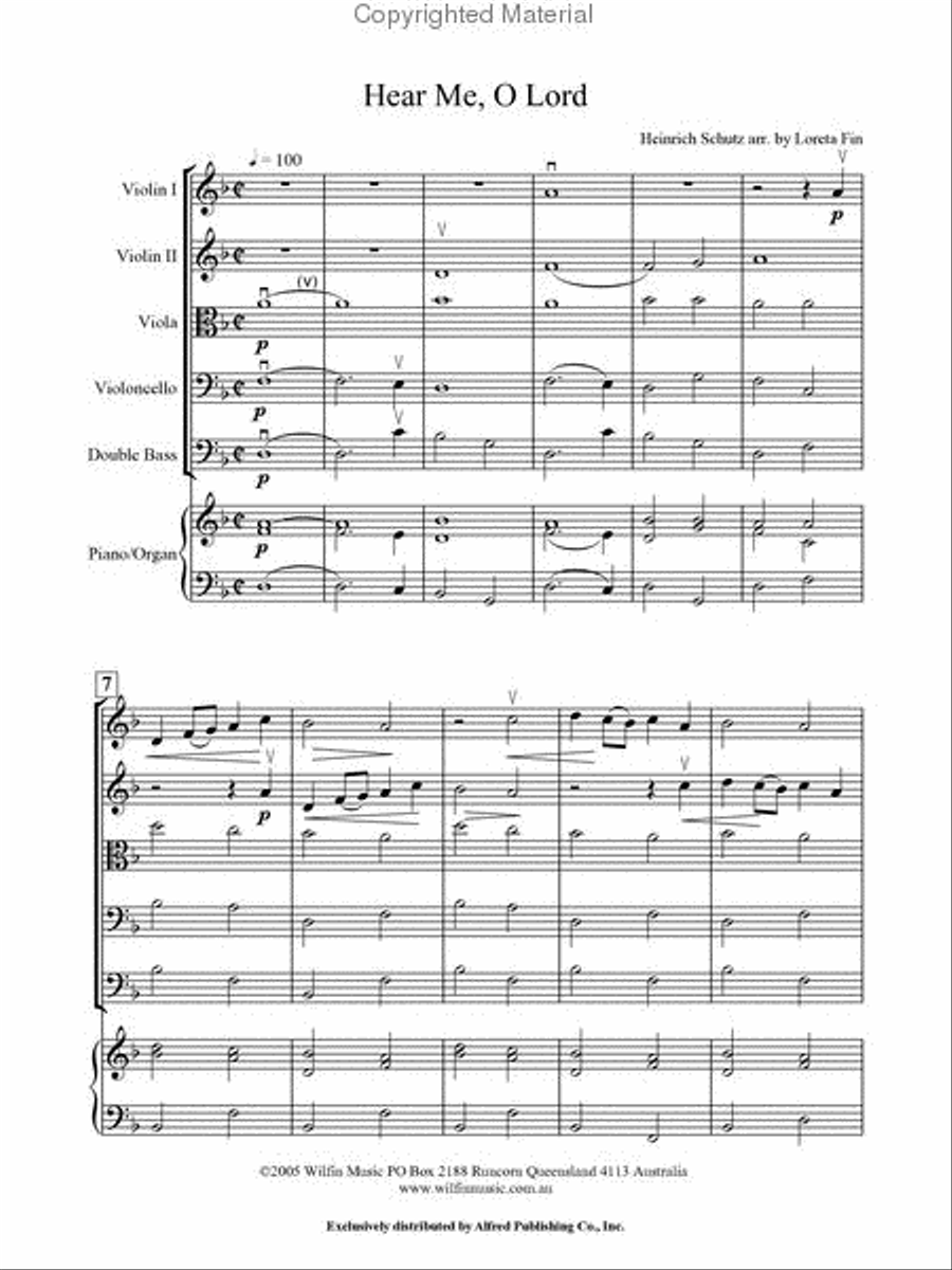 Hear Me O Lord Hear Me O Lord String Orchestra scores gallery preview page 2