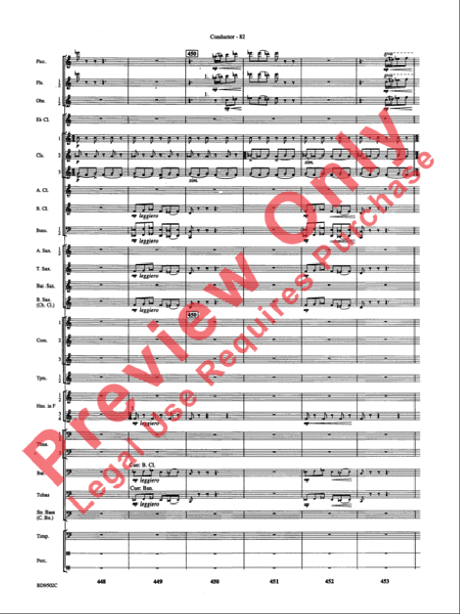 Symphony No. 3 for Band Concert Band scores gallery preview page 85