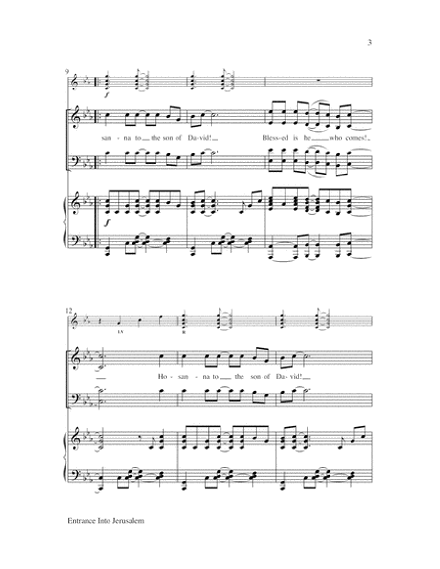 Entrance into Jerusalem 4-Part scores gallery preview page 4