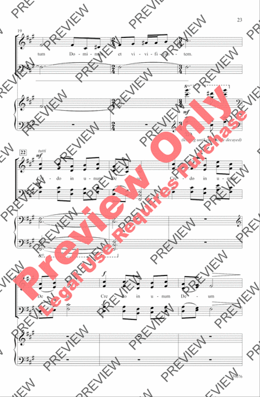 Missa Festiva Missa Festiva 4-Part scores gallery preview page 26