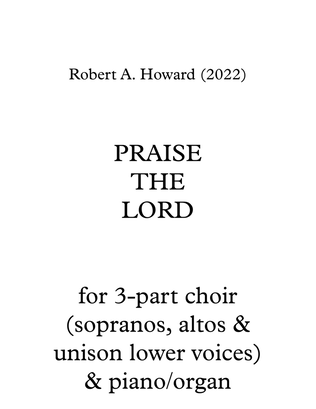 Book cover for Praise the Lord (SA & Lower Voices Version)