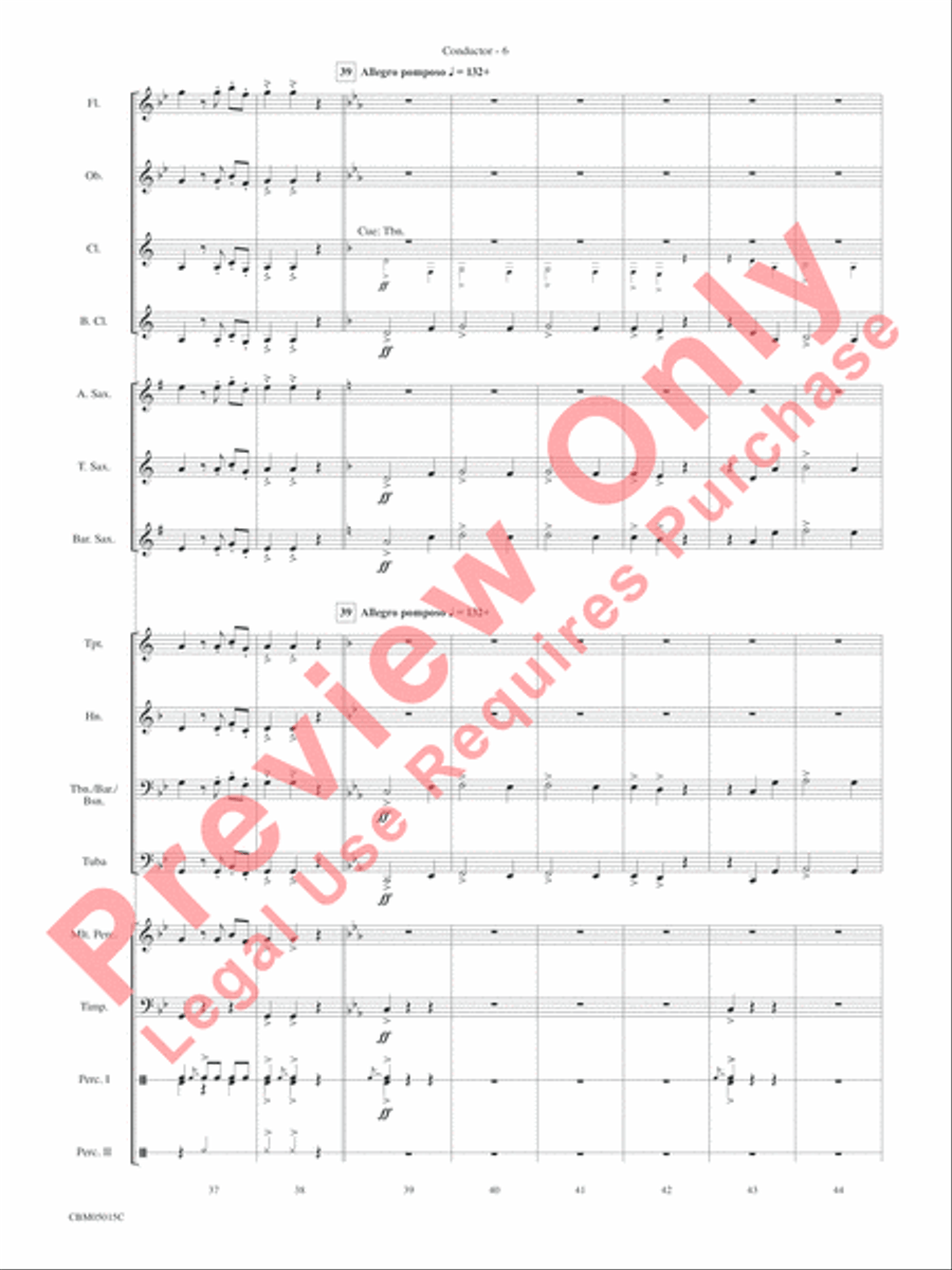 Themes from Star Wars: Episode III Revenge of the Sith Concert Band scores gallery preview page 9