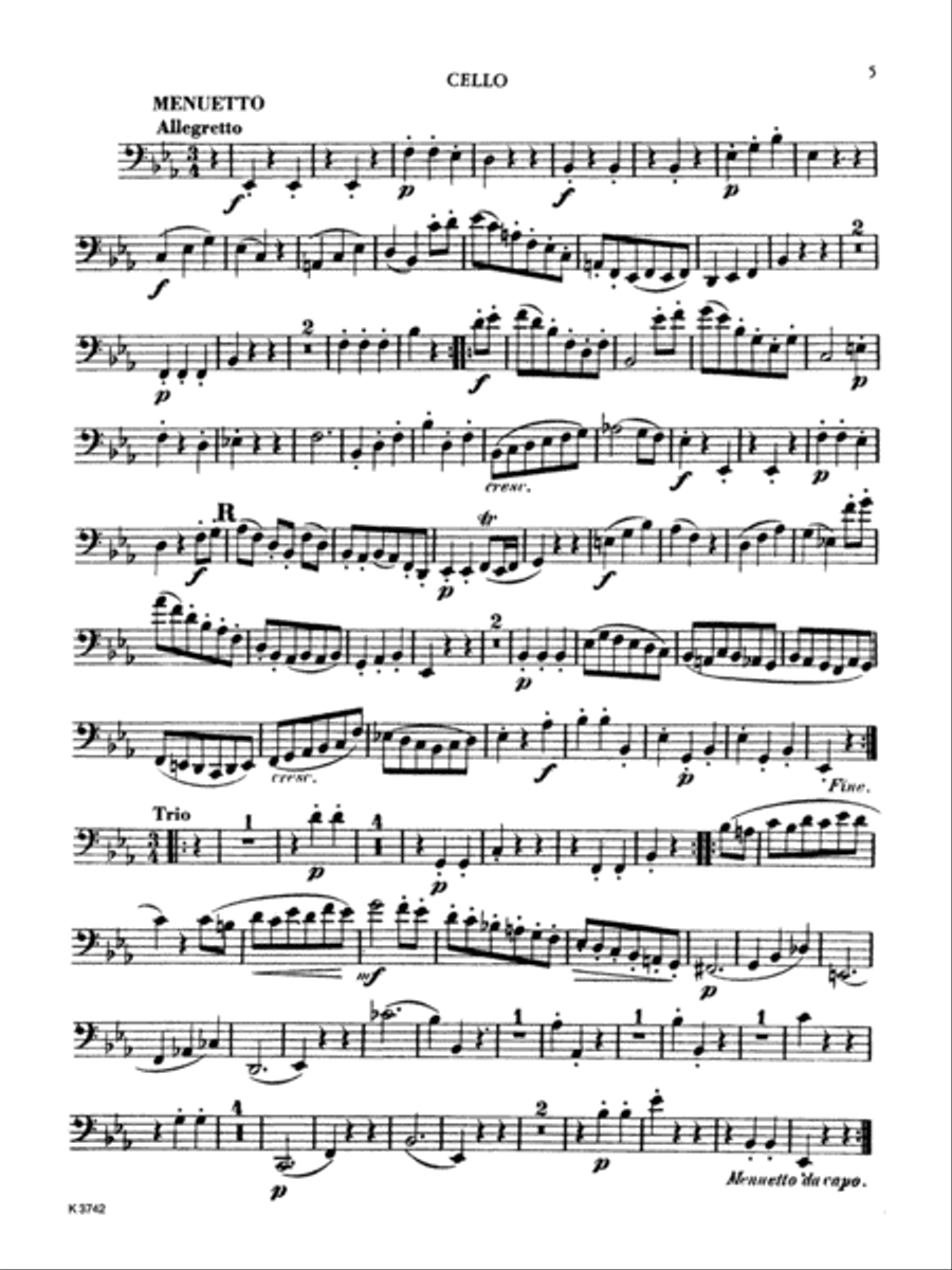 Mozart: Divertimento in E flat Major, K. 563 Part scores gallery preview page 5