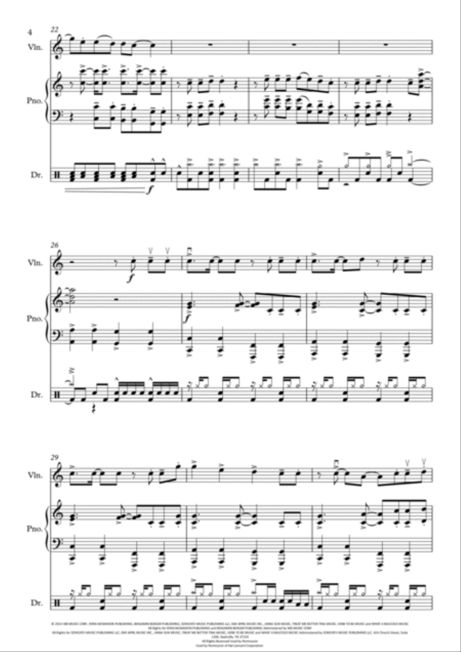 Shut Up And Dance Small Ensemble scores gallery preview page 5