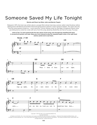 Book cover for Someone Saved My Life Tonight