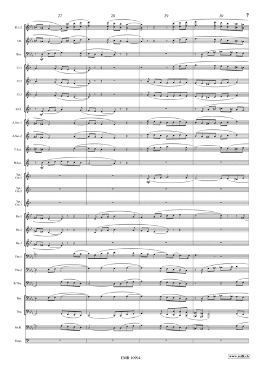 Funeral Music Of Queen Mary Concert Band scores gallery preview page 8