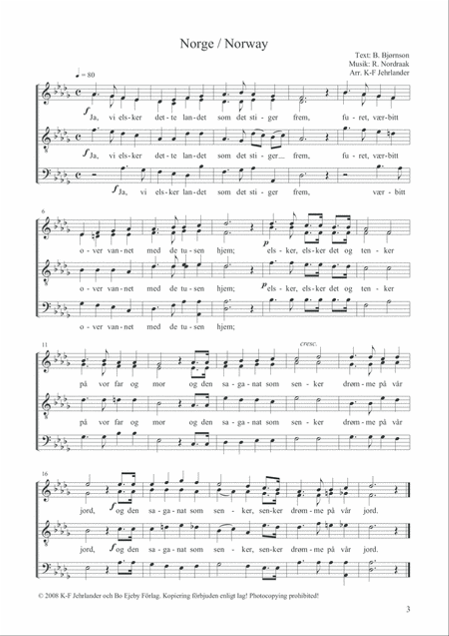 29 Nationalsånger 4-Part scores gallery preview page 4