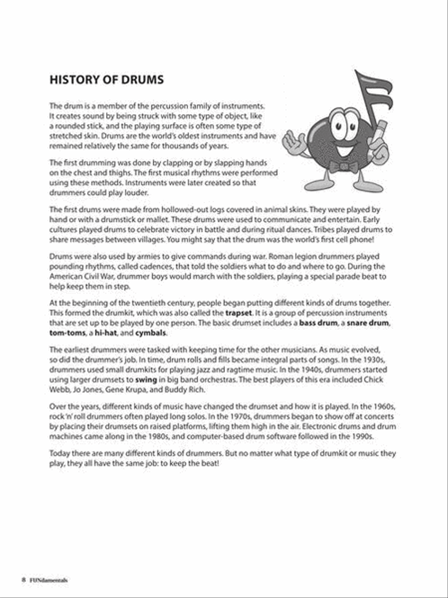 Modern Drummer Presents FUNdamentals™ of Drumming for Kids Drums scores gallery preview page 11