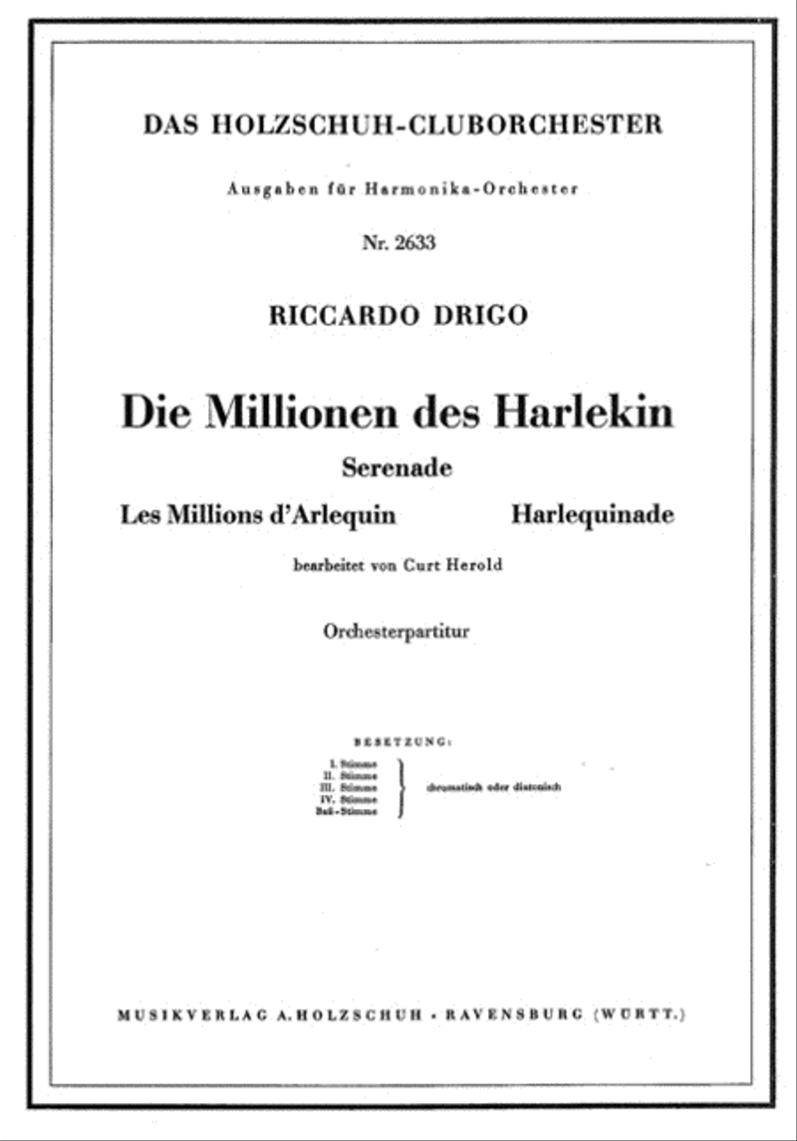 Die Millionen des Harlekin Accordion Orchestra scores gallery preview page 1