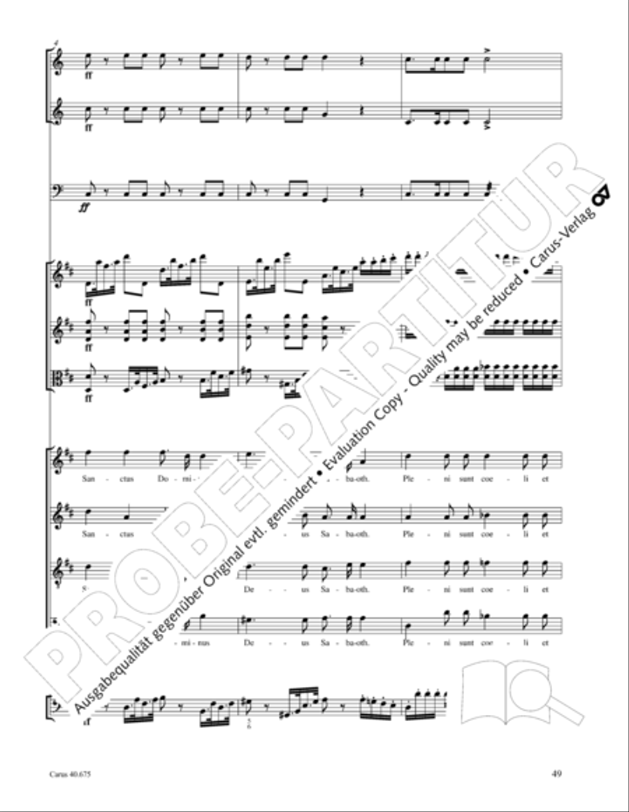 Mass in G Major STB scores gallery preview page 62