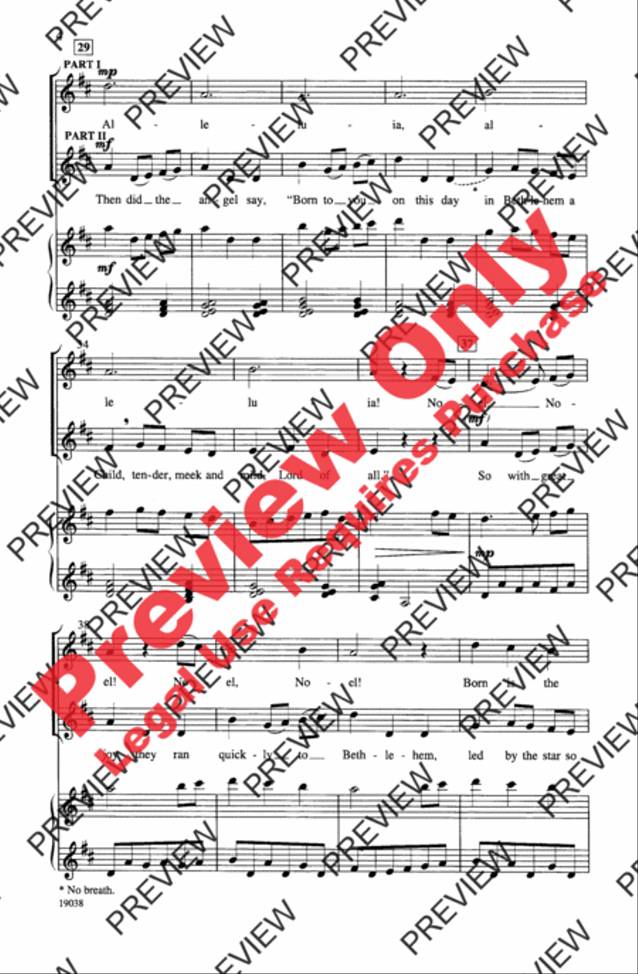 Minuet Noel 2-Part scores gallery preview page 4