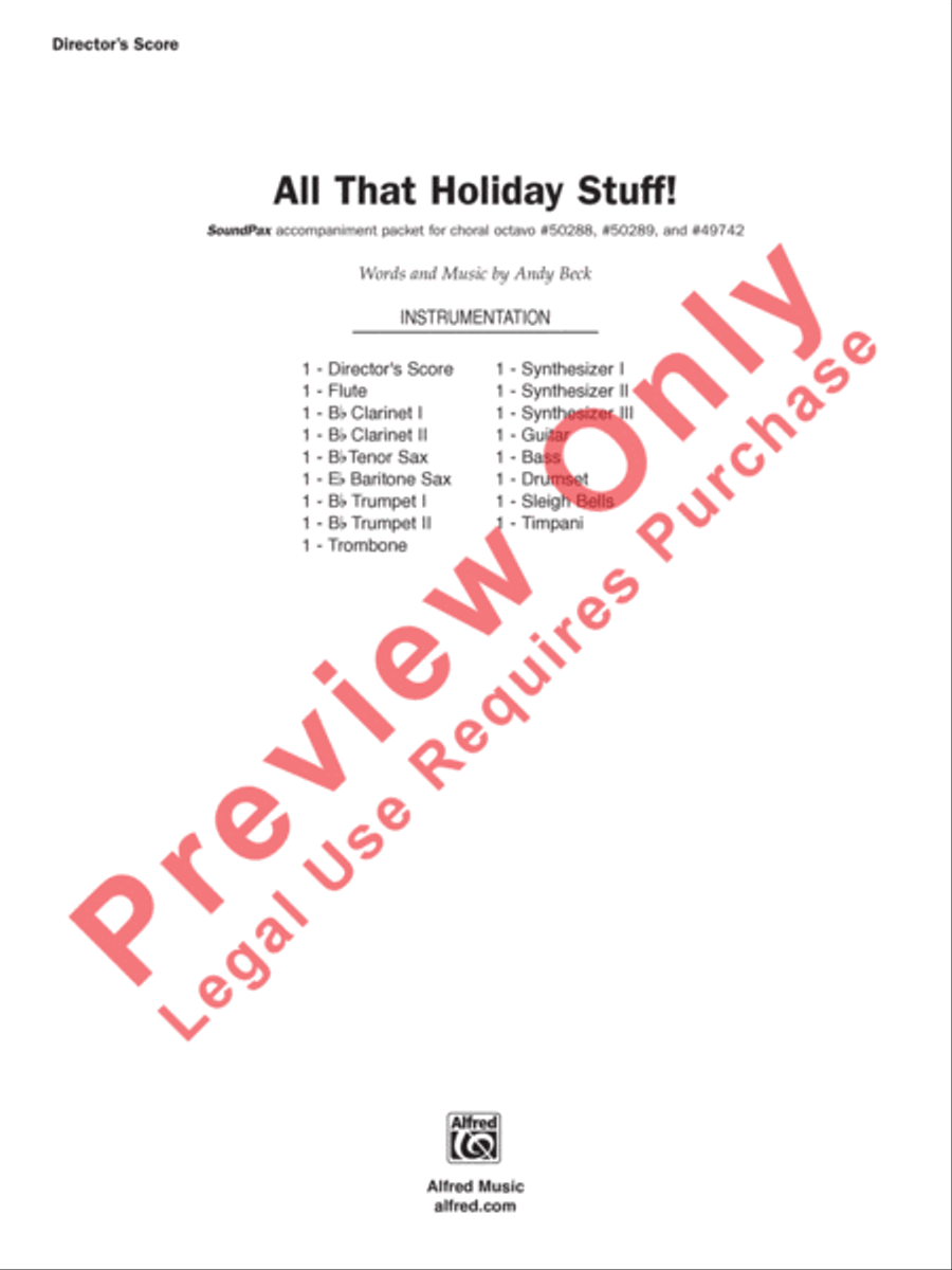 All That Holiday Stuff! All That Holiday Stuff! Choir scores gallery preview page 2