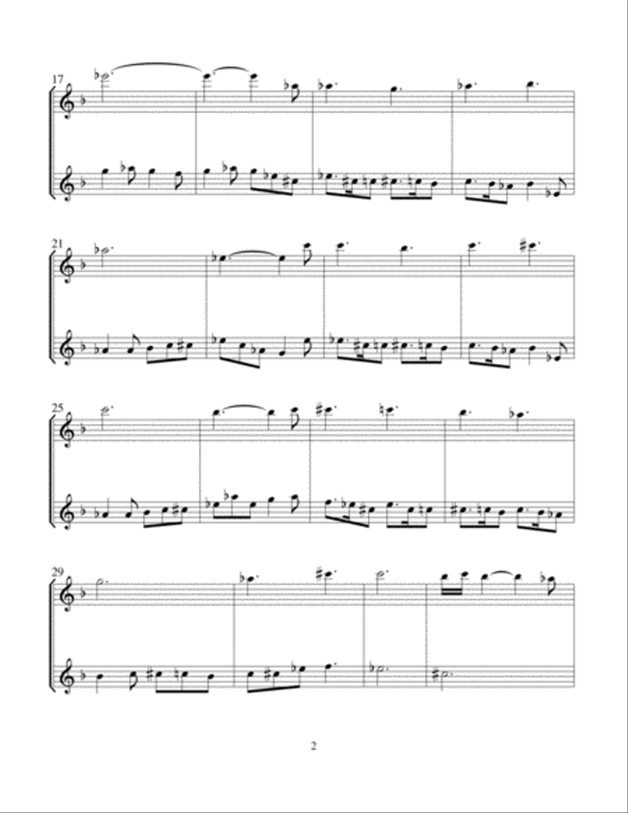 Nativity Carols for Flute Duet Flute Duet scores gallery preview page 3