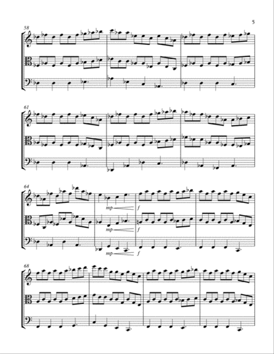 Hurricane Iris String Trio scores gallery preview page 5