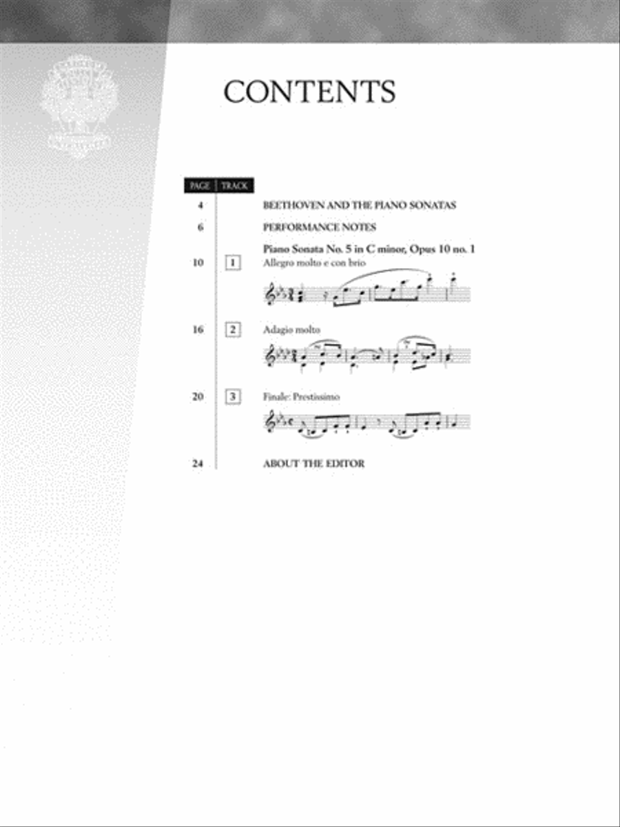 Beethoven: Sonata No. 5 in C Minor, Opus 10, No. 1 Piano Solo scores gallery preview page 4
