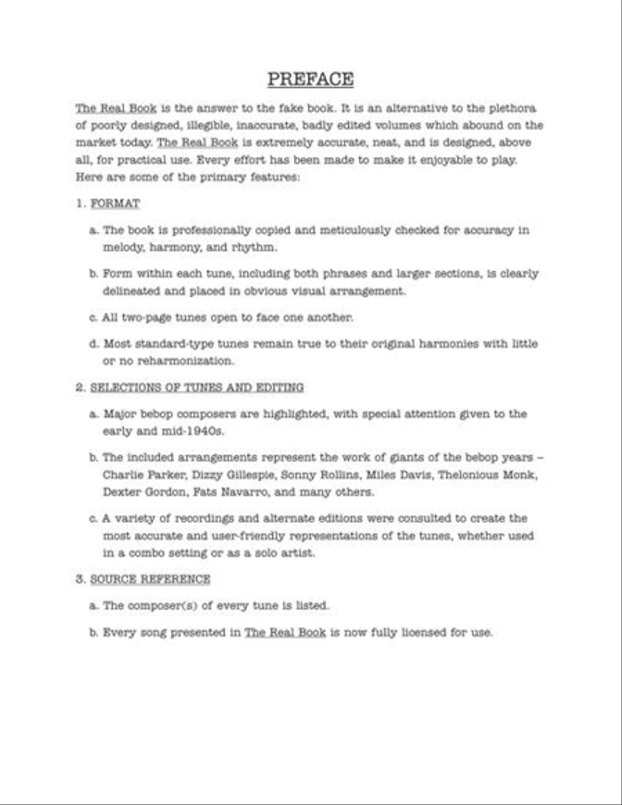 The Real Bebop Book E-Flat Instrument scores gallery preview page 3