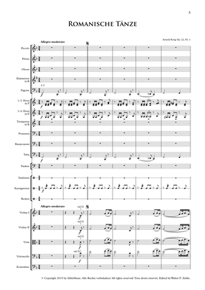 Romanischer Tanz No. 1, op.22 - Score Only