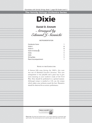 Dixie: Score
