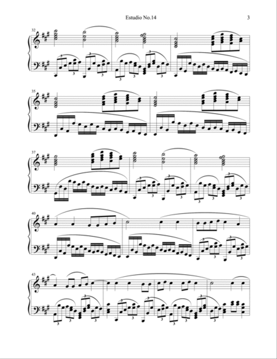 Etude No.14 Etude No.14 Piano Method scores gallery preview page 3