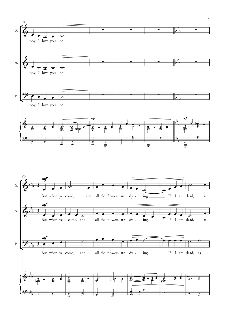 O Danny Boy O Danny Boy 3-Part scores gallery preview page 5