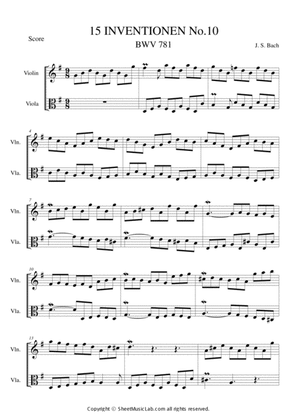 Invention No.10 BWV 781