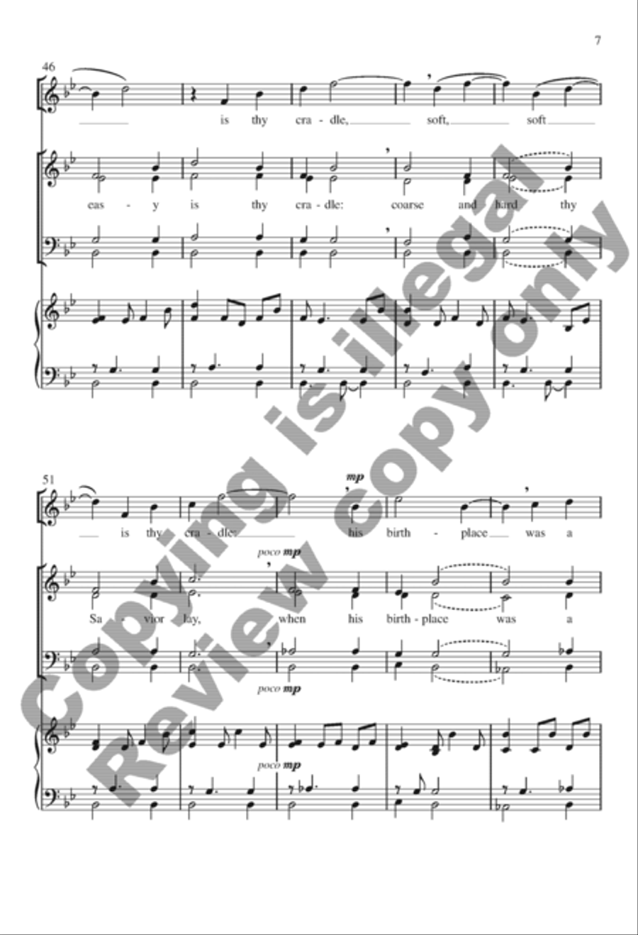 Hush, My Dear Hush, My Dear SSATB scores gallery preview page 6