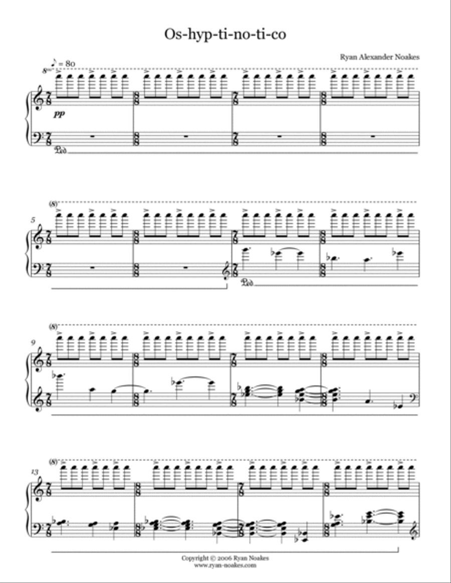 Os-hyp-ti-no-ti-co (solo piano) Piano Solo scores gallery preview page 3
