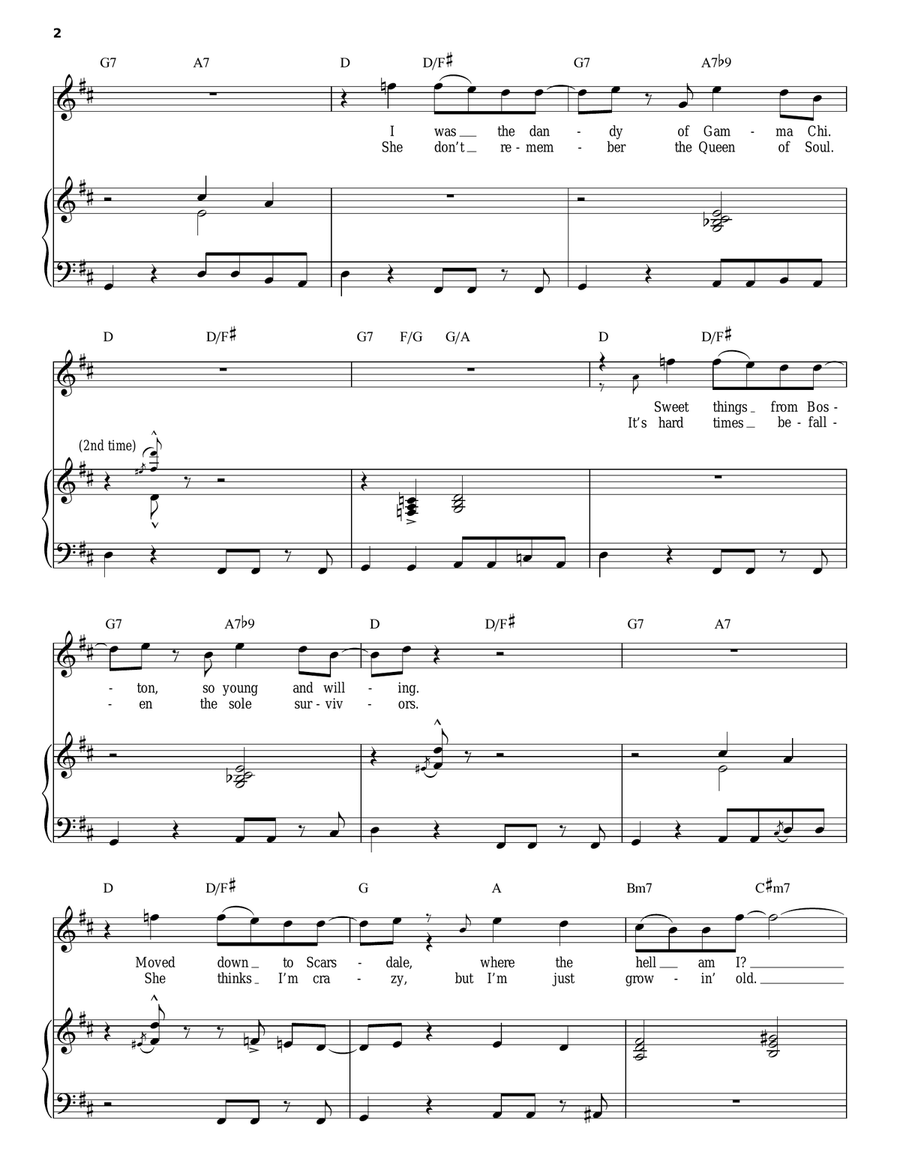 Hey Nineteen Piano, Vocal scores gallery preview page 2