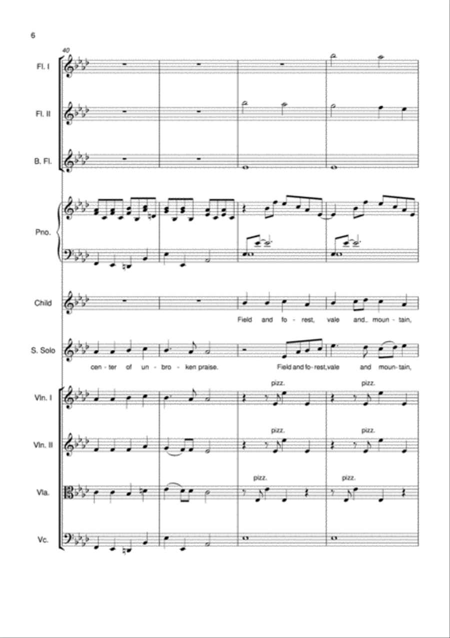 Joyful, Joyful We Adore Thee Small Ensemble scores gallery preview page 6