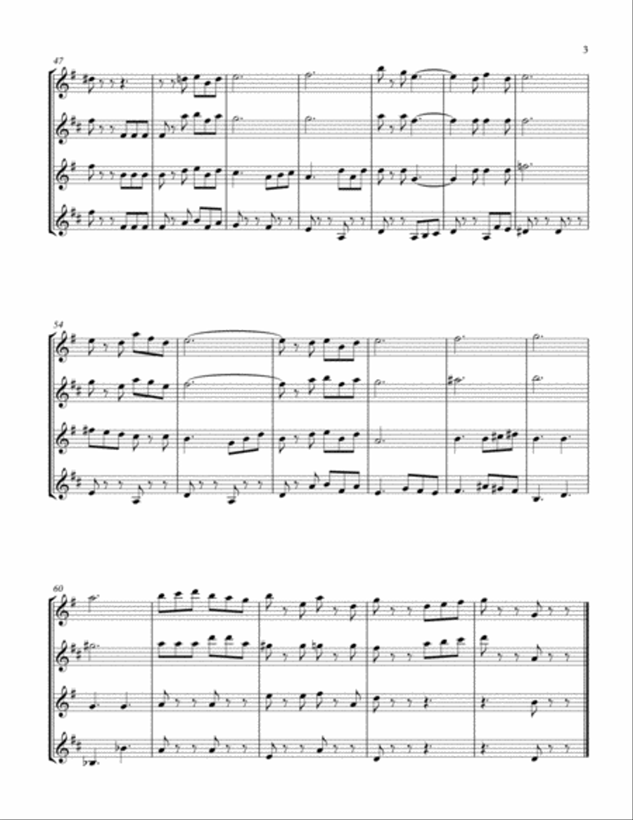 March of the Toys from Babes in Toyland (Sax Quartet SATB) Saxophone Quartet scores gallery preview page 3