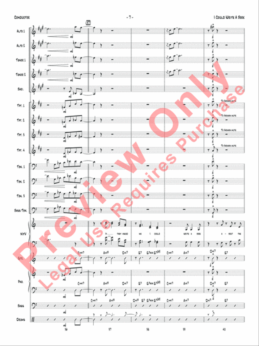 I Could Write a Book Jazz Ensemble scores gallery preview page 10
