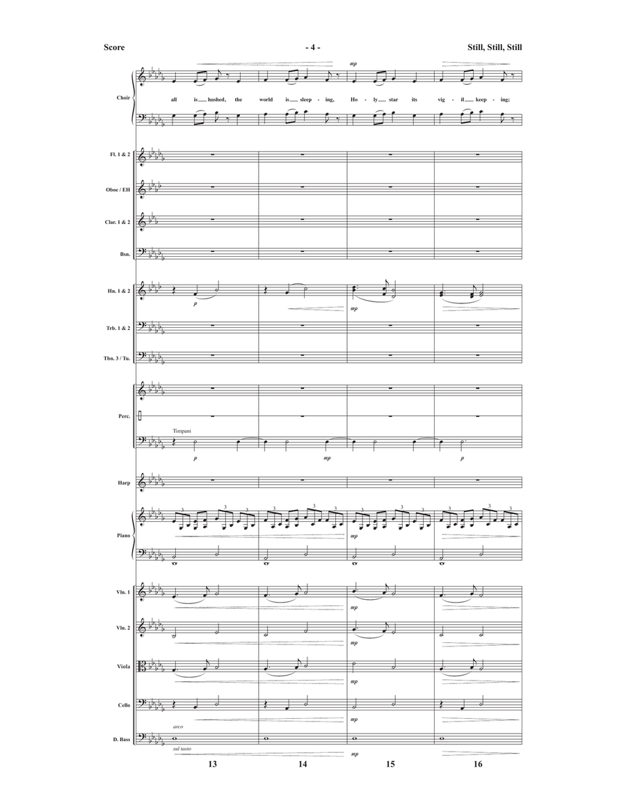 Still, Still, Still - Downloadable Orchestration Score scores gallery preview page 5