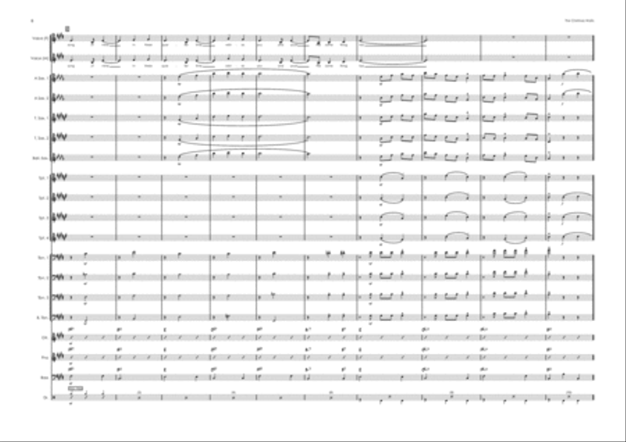 The Christmas Waltz Jazz Ensemble scores gallery preview page 6