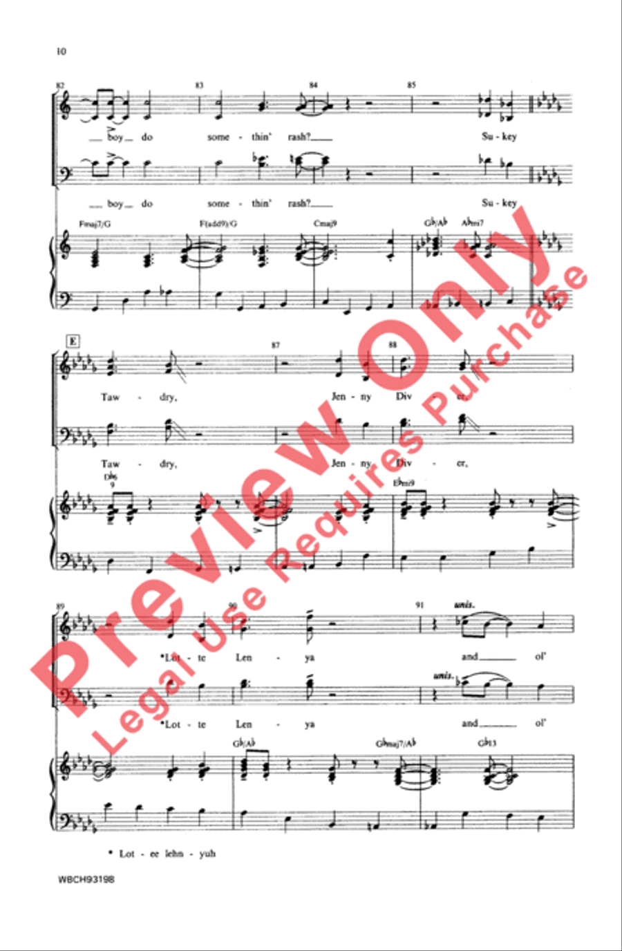 Mack the Knife Mack the Knife 4-Part scores gallery preview page 10