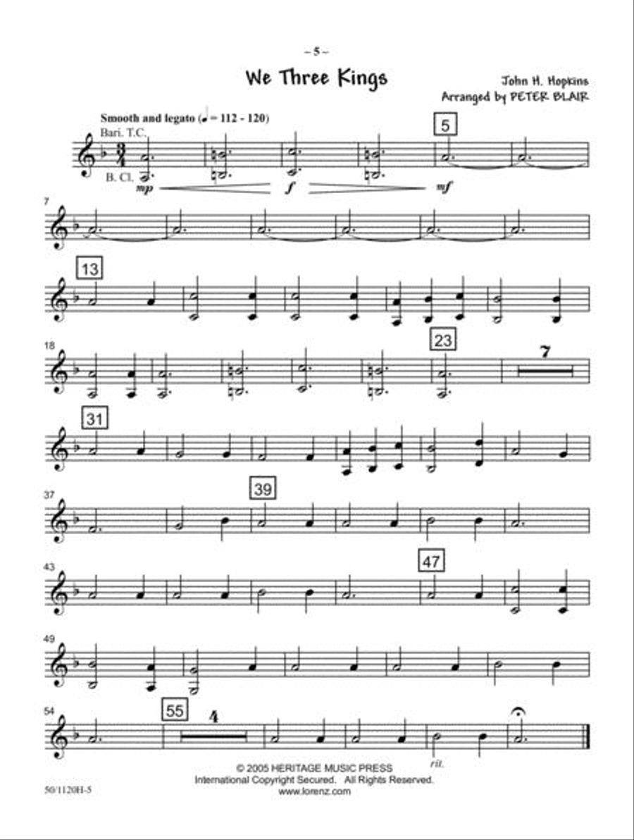 JumpStart First Holiday Concert - Bari T.C./Bass Clar Concert Band scores gallery preview page 4