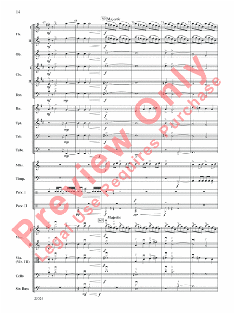Symphonic Statement Full Orchestra scores gallery preview page 16