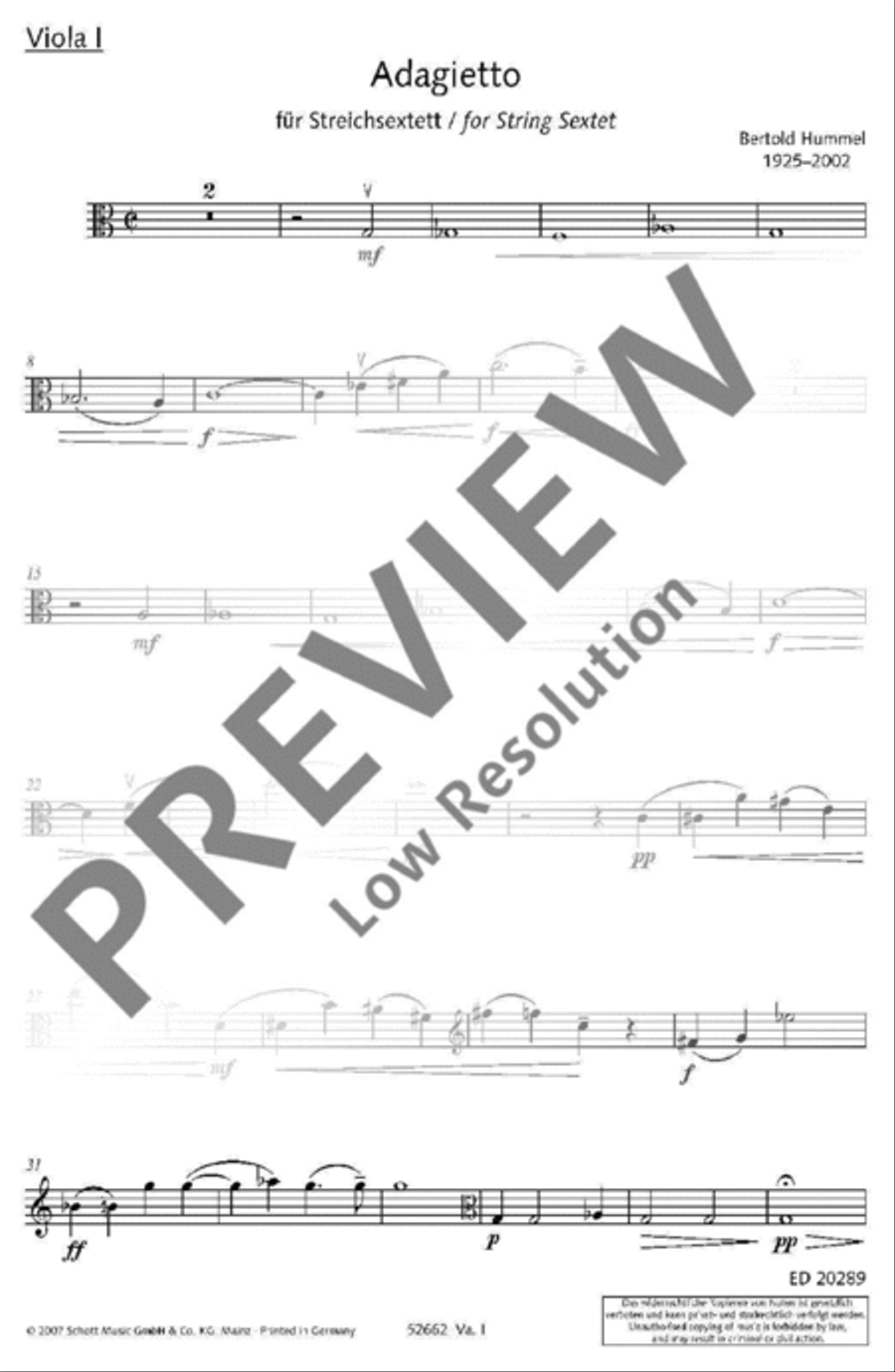 Adagietto Chamber Music scores gallery preview page 19