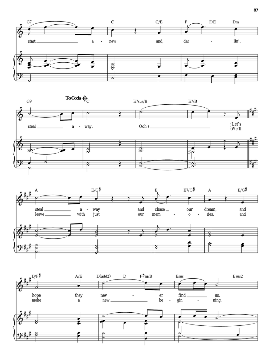 Steal Away Steal Away Piano, Vocal scores gallery preview page 2