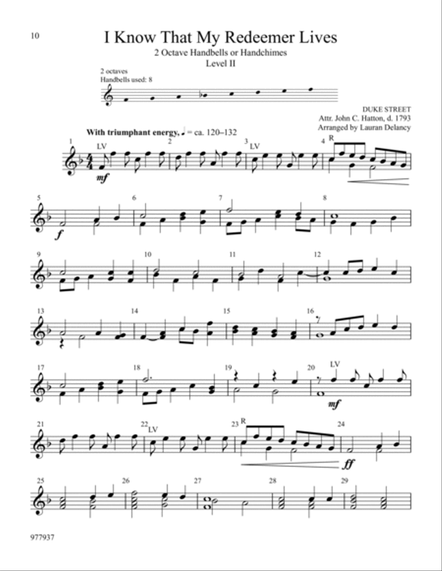 Ring Eight: Hymns for the Church Year Handbell Choir scores gallery preview page 5