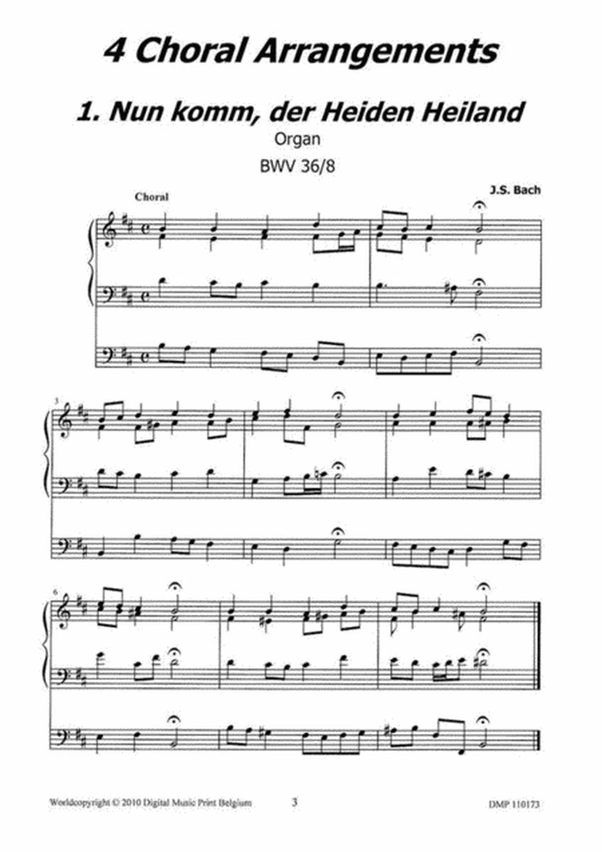 4 Choral Arrangements