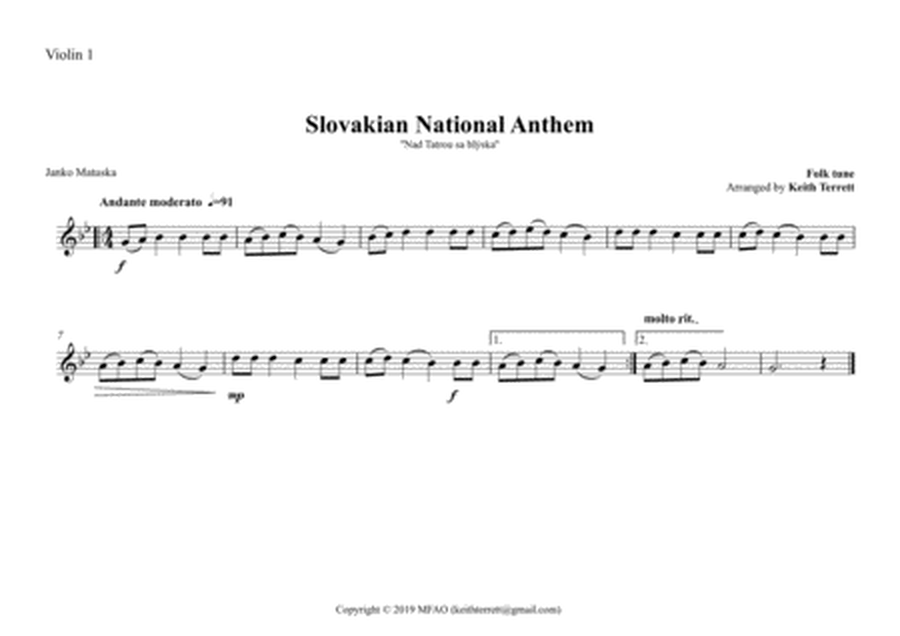 Slovakian National Anthem for String Orchestra (MFAO World National Anthem Series) image number null