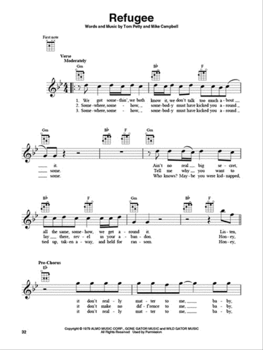 Tom Petty for Ukulele Ukulele scores gallery preview page 4