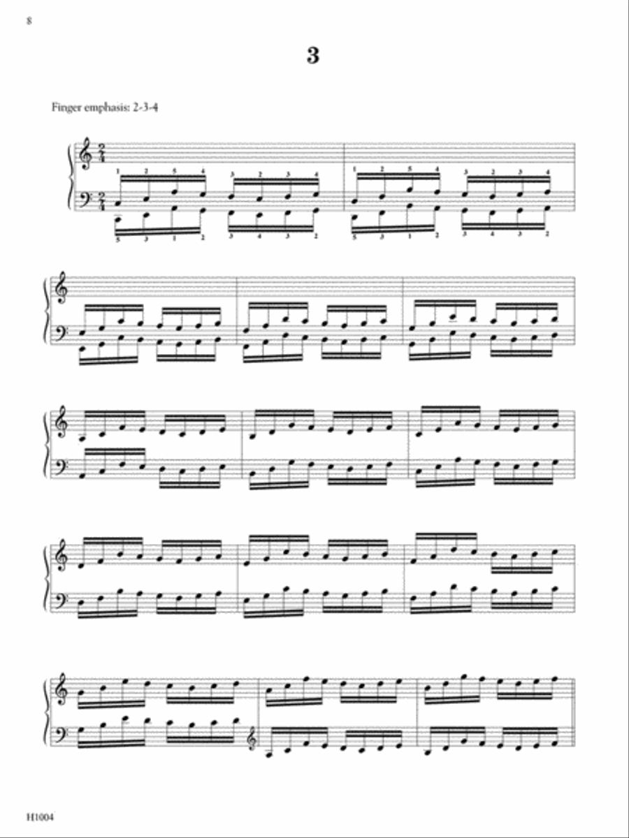 Hanon -- The Virtuoso Pianist, Part I - Preparatory Exercises Piano Method scores gallery preview page 3