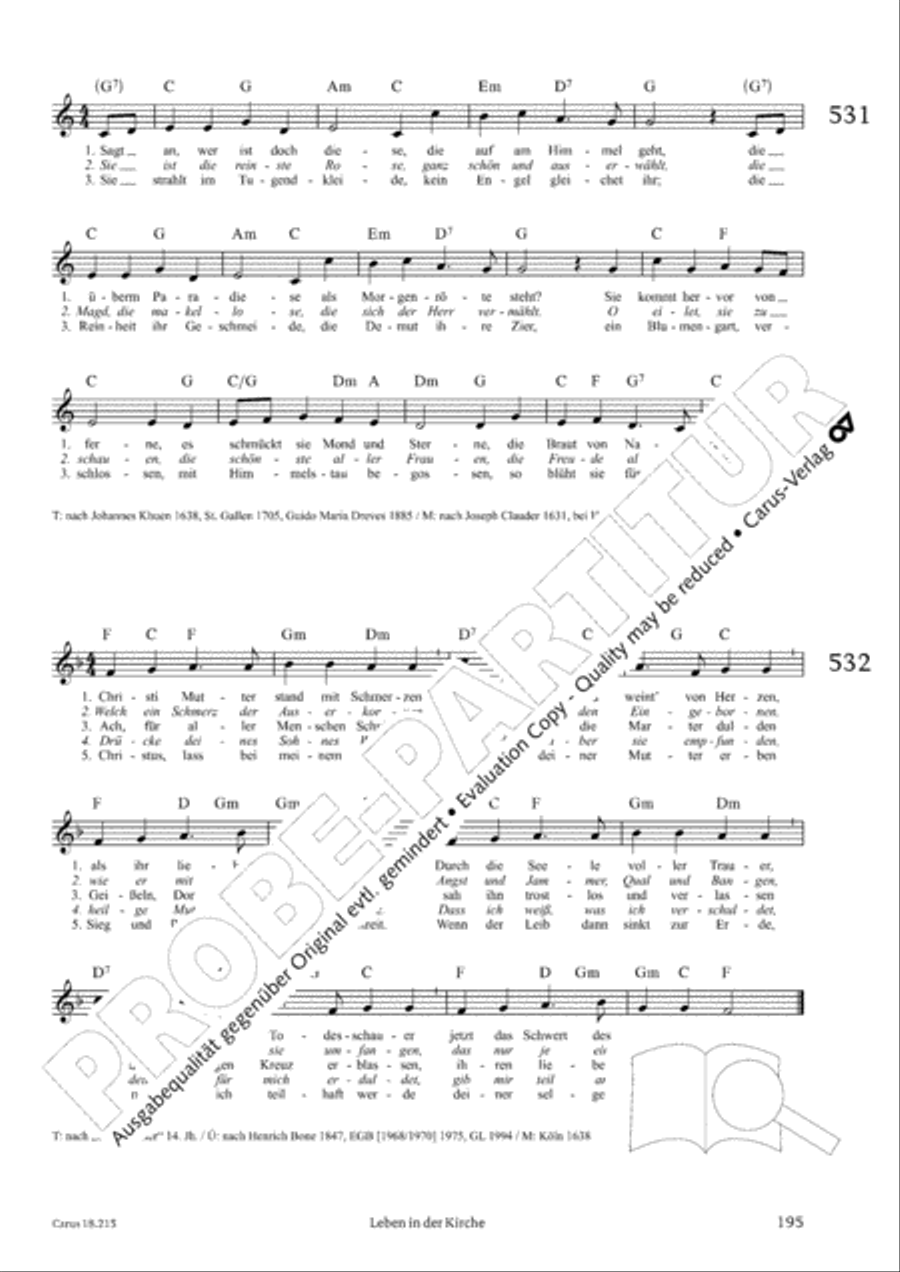 Gitarrenbuch zum Gotteslob Guitar scores gallery preview page 179