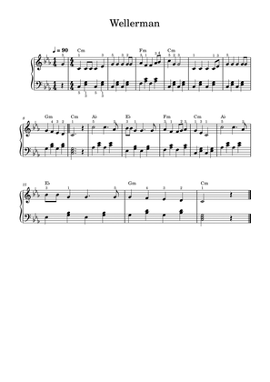 Wellerman (folk song) - piano