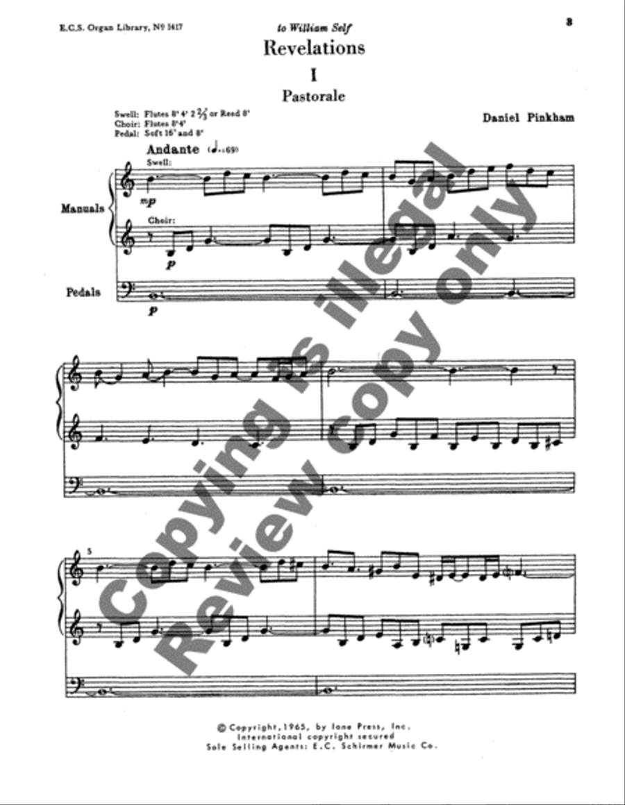 Revelations for Organ Organ Solo scores gallery preview page 3
